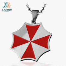 High Quality Promotion Stainless Steel Red Paint Custom Pendant Tag